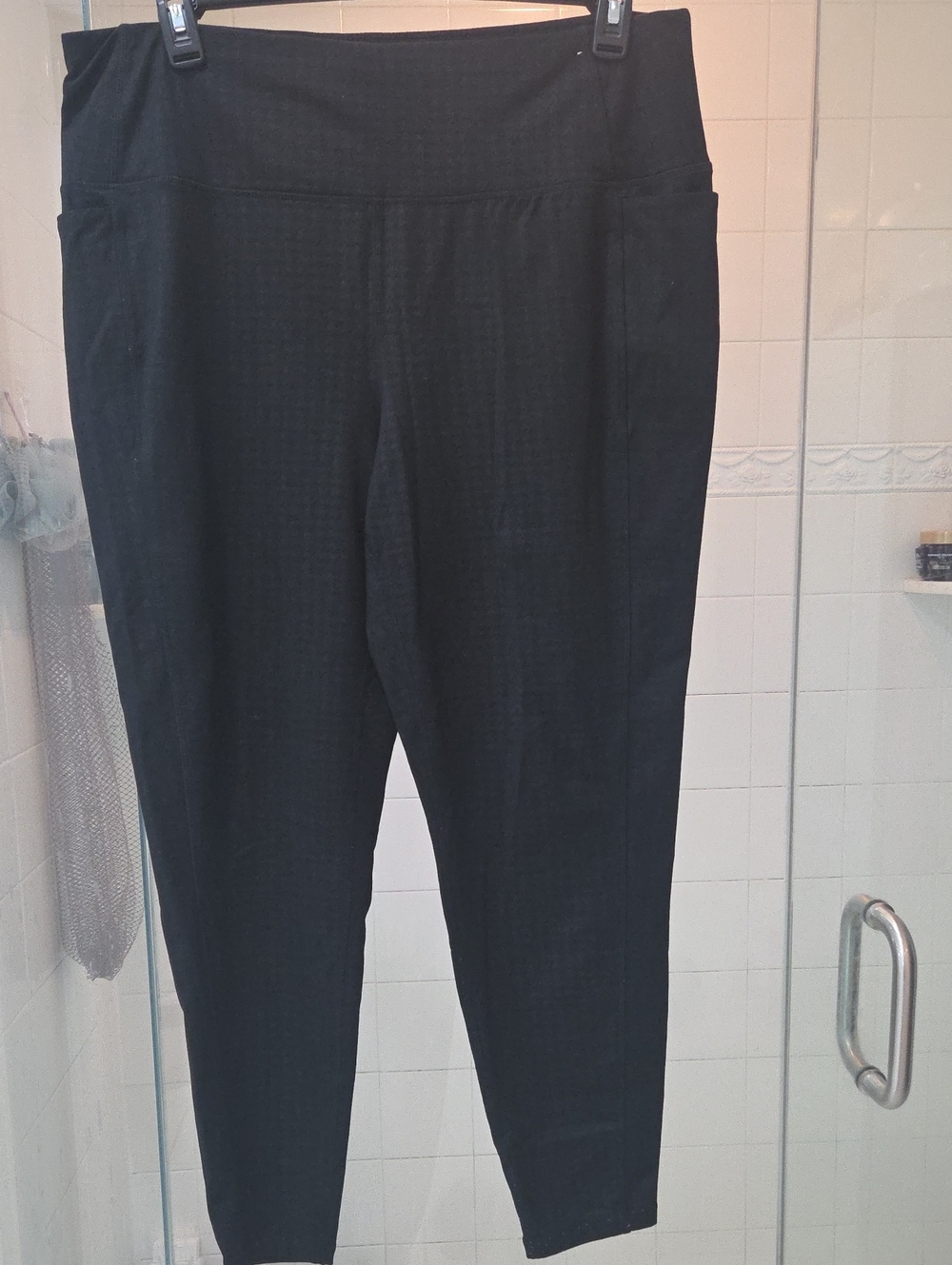 RBX Black Slim Pull-On Ankle Pants